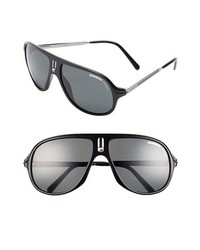 Carrera Eyewear Safari 62mm Retro Inspired Aviator Sunglasses Black One Size