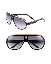 Carrera Eyewear Speedway 63mm Aviator Sunglasses Black Crystal Orange One Size