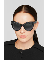 Bottega Veneta Cat Eye Acetate Sunglasses Black