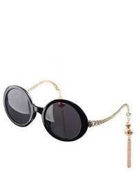 ChicNova Retro Style Round Frame Sunglasses With Tassels