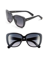 Christian Dior Dior 56mm Sunglasses Crystal Black One Size