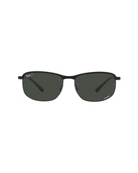 Ray-Ban Chromance 60mm Polarized Pillow Sunglasses