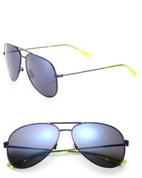 Saint Laurent Classic 11 59mm Mirrored Pilot Sunglasses