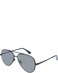 Saint Laurent Classic 11 Zero Aviator Sunglasses Black