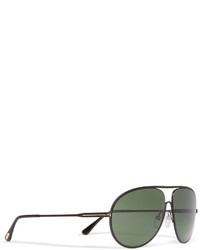 Tom Ford Cliff Aviator Style Metal Polarised Sunglasses