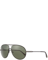 Tom Ford Cliff Matte Aviator Sunglasses Black