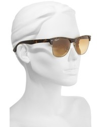 Ray-Ban Clubmaster Flash 57mm Polarized Sunglasses Havana Gradient