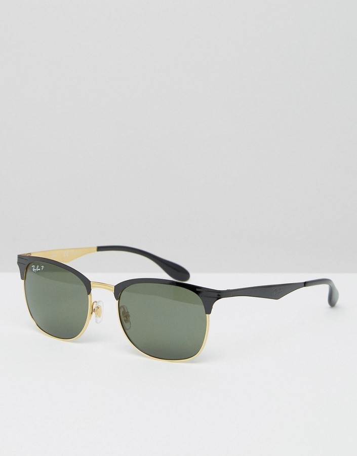 polarised clubmaster sunglasses