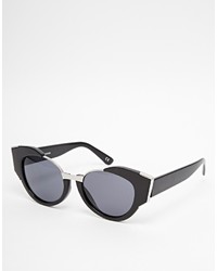 Asos Collection Cat Eye Sunglasses With Exaggerated Cut Away