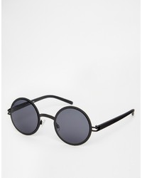 Asos Collection Metal Round Sunglasses