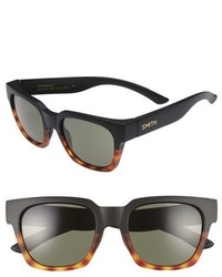 Smith Comstock 51mm Polarized Sunglasses Matte Black Fade Tortoise