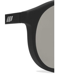 Le Specs Cubanos Round Frame Rubber Sunglasses Black
