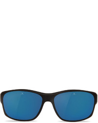 Vuarnet Cup Large Rectangular Active Polarized Sunglasses Blackgray Blue