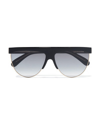 Givenchy D Frame Acetate And Gold Tone Sunglasses