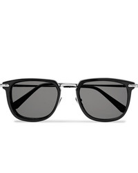Brioni D Frame Acetate And Silver Tone Sunglasses