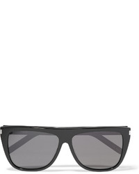 Saint Laurent D Frame Acetate Sunglasses Black