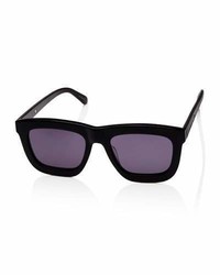 Karen Walker Deep Worship Square Monochromatic Sunglasses Black