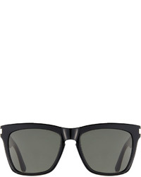 Saint Laurent Devon Square Monochromatic Sunglasses Black