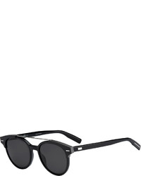 Christian Dior Dior Black Tie Round Metal Bar Sunglasses