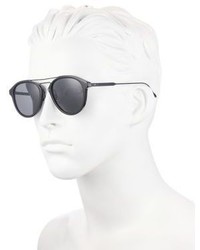 Christian Dior Dior Homme 52mm Round Mirrored Bridge Sunglasses