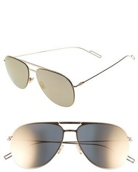 Christian Dior Dior Homme 59mm Aviator Sunglasses Palladium