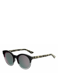 Christian Dior Dior Sideral 1 Metallic Trim Cat Eye Sunglasses