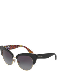 Dolce & Gabbana Dna Semi Rimless Cat Eye Sunglasses