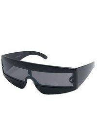 Efocus Black Frame Retro Shield Sunglasses Bed Intruder Sunglasses