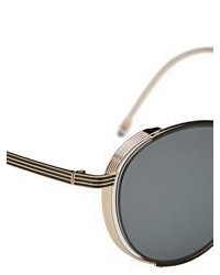 Thom Browne Enamel Detailed Small Round Sunglasses