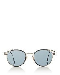 Thom Browne Enamel Detailed Small Round Sunglasses