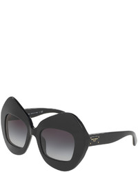 Dolce & Gabbana Exaggerated Cat Eye Sunglasses Black