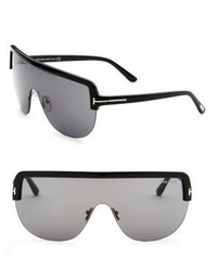 Tom Ford Eyewear Angus Semi Rimless Shield Sunglasses