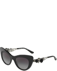 Dolce & Gabbana Flowers Lace Gradient Cat Eye Sunglasses