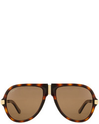 Salvatore Ferragamo Foldable Gladiator Sunglasses Black