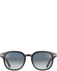 Tom Ford Frank Shiny Acetate Sunglasses Black