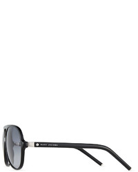 Marc Jacobs Gradient Plastic Aviator Sunglasses Black