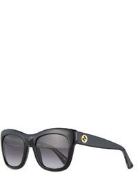 Gucci Gradient Squared Butterfly Sunglasses Black