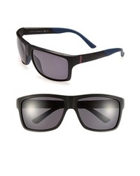 Gucci 62mm Polarized Sunglasses Matte Black One Size