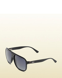 Gucci Aviator Aluminum And Injected Sunglasses
