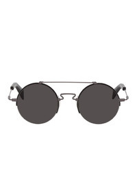 Yohji Yamamoto Gunmetal Yy7028 Sunglasses