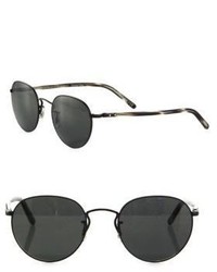 Oliver Peoples Hassett 52mm Round Sunglasses, $525 | Saks Fifth Avenue |  Lookastic