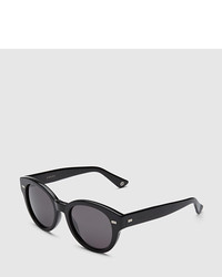 Gucci Havana Acetate Round Frame Sunglasses