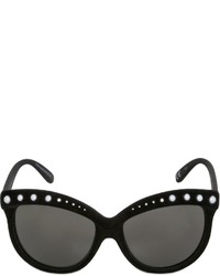 Italia Independent I Top Velvet Embellished Sunglasses