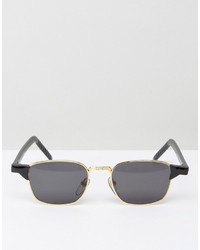Reclaimed Vintage Inspired Square Sunglasses In Black