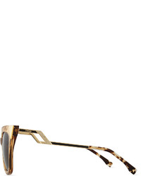 Fendi Iridia Mirror Tip Cat Eye Sunglasses