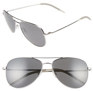 Oliver Peoples Kannon 59mm Aviator Sunglasses Black, $450 | Nordstrom |  Lookastic