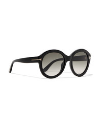 Tom Ford Kelly Round Frame Acetate Sunglasses