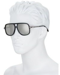 Alexander McQueen Kering 58mm Rectangular Square Sunglasses