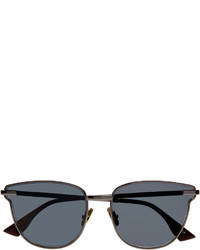 Le Specs Luxe Pharaoh Square Monochromatic Sunglasses Black