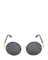 The Row Leather Acetate Round Sunglasses